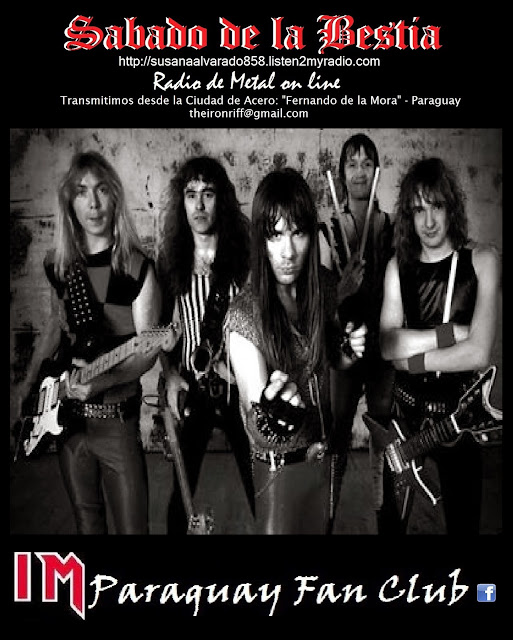 Sabado de la Bestia - The Iron Riff - Radio on line de Difusión Metalera - http://susanaalvarado858.listen2myradio.com