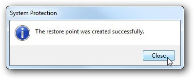 Como crear un punto de restauración en Windows 7