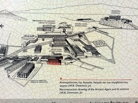 Map of the Ancient Agora in Athens