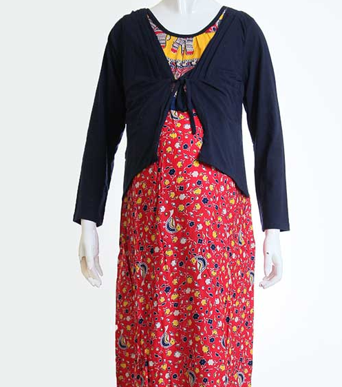 Koleksi Modis Model Baju  Hamil  Batik Gamis Muslim  Simple 