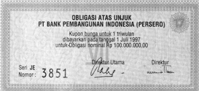 Pengertian Obligasi dan Jenis Obligasi