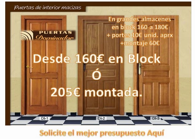 Puertas de interior de madera dominador