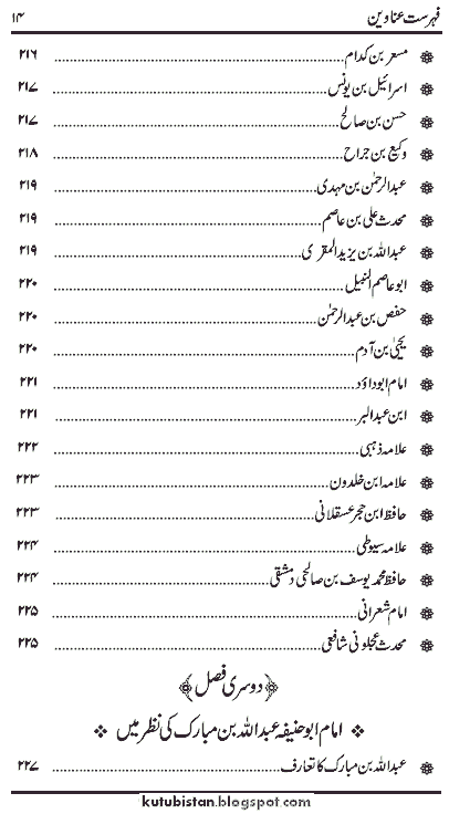 contens of Imam Abu Hanifa Sawanih-o-Afkar Urdu book