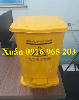 Thùng Chứa Chất Thải Lây Nhiễm Màu Vàng 15 Lít