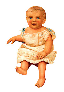 baby image antique illustration printable child clip art