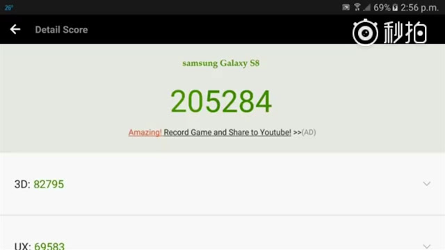 Samsung Galaxy S8 đạt điểm hiệu năng AntuTu kỷ lục