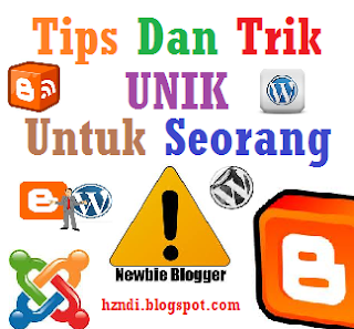 Tips dan Trik UNIk untuk Newbie Blogger