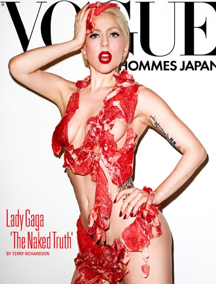 lady gaga meat dress