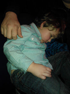 Big Boy asleep during the Milton Keynes Panto