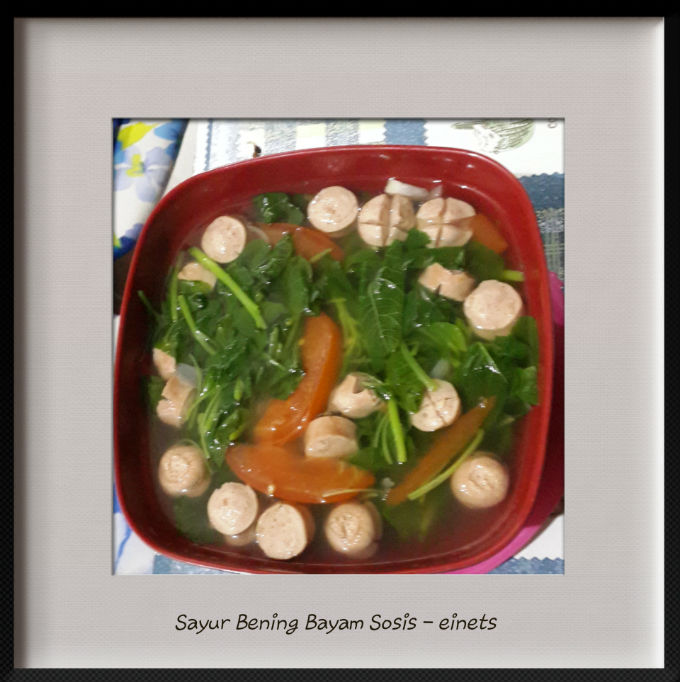 Sayur Bening Bayam Sosis - All About Mom's Interest