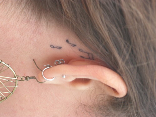 Ear Tattoos For Girls