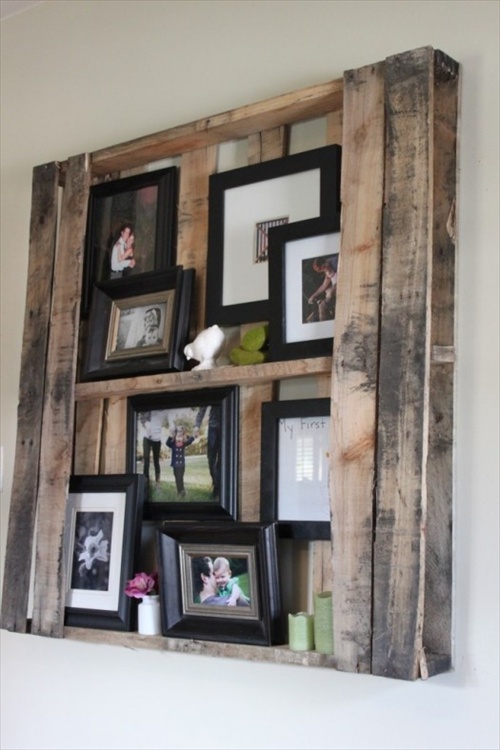 DIY Wood Pallet Shelves