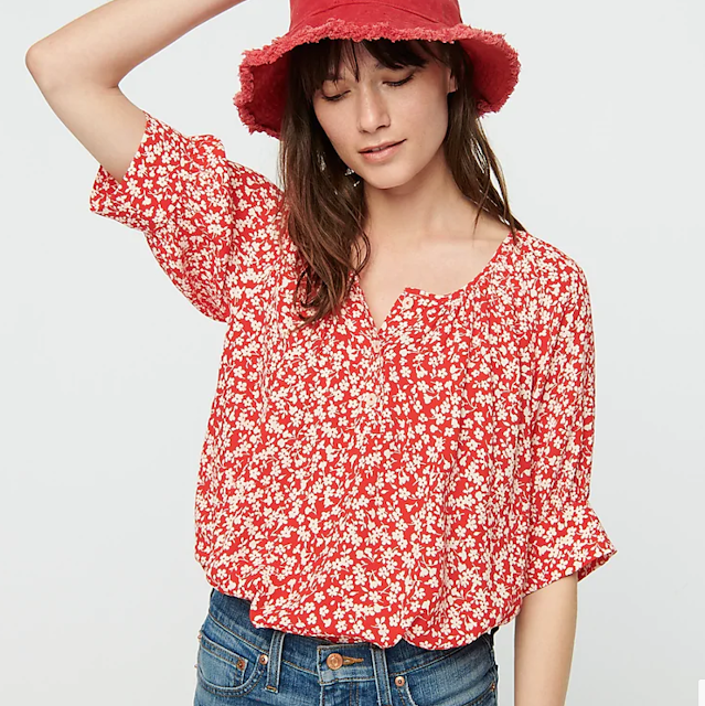 J Crew Scoopneck Blouse