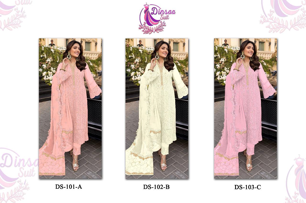Dinsaa Suit Ds 101 Abc Pakistani Suits Catalog Lowest Price