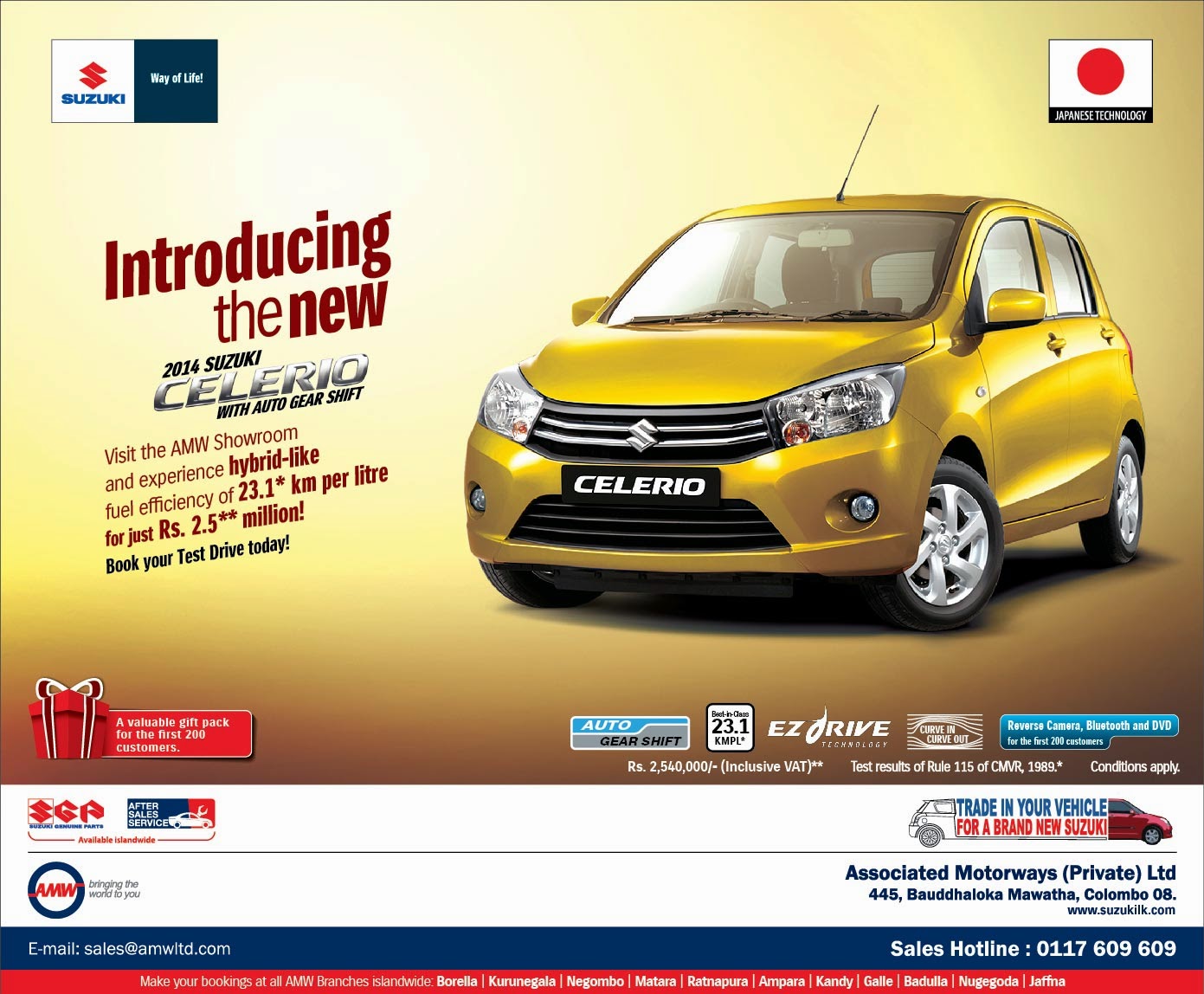 AI: Suzuki Celerio New Car Price in Srilanka
