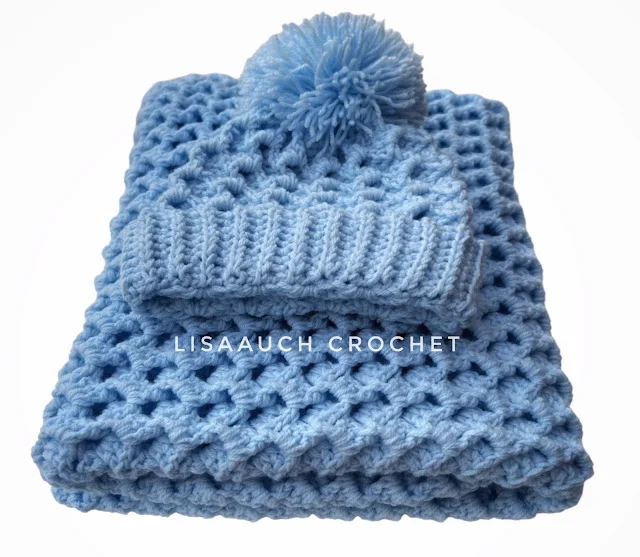 Easy crochet Baby Hat - Crystal Waves baby hat Pattern FREE