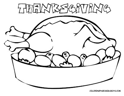 Turkey Coloring Sheets on Thanksgiving Turkey Meal Coloring Pages  Thanksgiving Turkey Dish