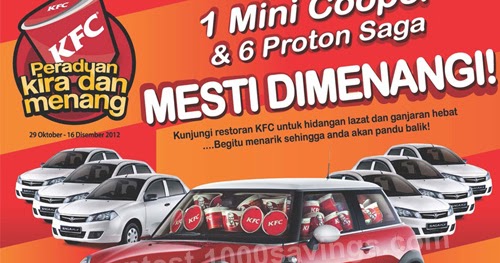 Peraduan Kira dan Menang KFC - Malaysia Online and Offline 