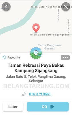 Waze Lokasi Taman Rekreasi Paya Bakau Sijangkang