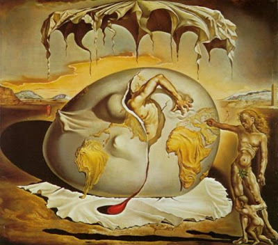 Geopoliticus Child Watching the Birth of the New Man by Salvador Dali