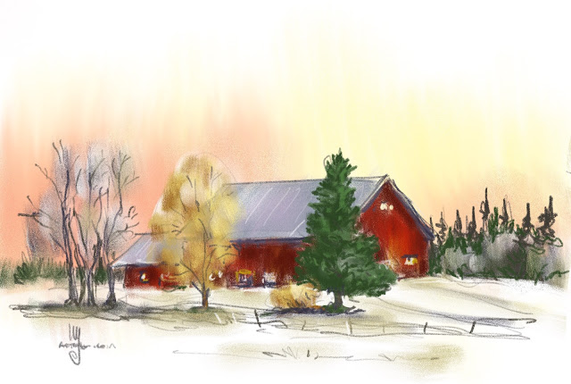 Autumn landscape scenery by Ulf Artmagenta