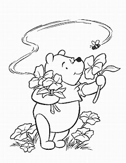 pooh bear coloring page