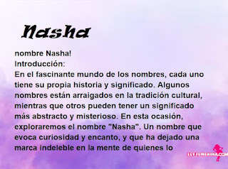 significado del nombre Nasha