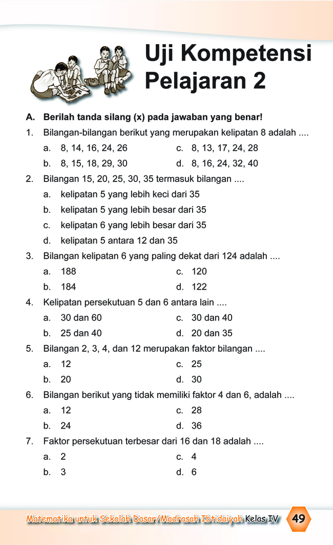 Kumpulan Soal Matematika: Soal Ulangan Harian Matematika Kelas 4 SD \u0026quot;Faktor Dan Kelipatan\u0026quot;