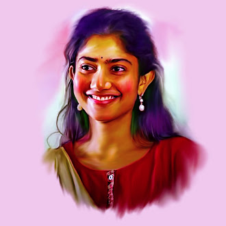 Smudge Painting of Actress Sai Pallavi