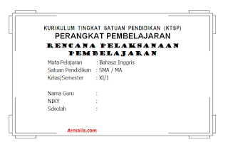 Download RPP KTSP Bahasa Inggris Kelas XI SMA