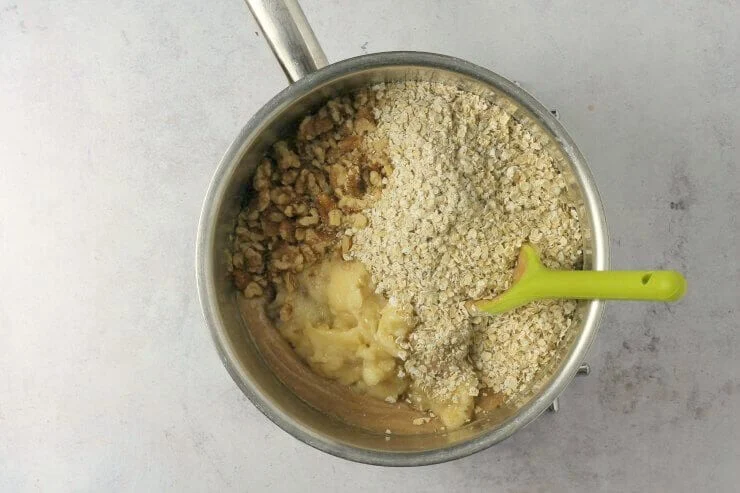 Making Flapjacks in a saucepan