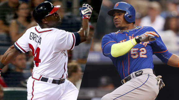 Los cubanos Adonis García y Yoenis Céspedes se llevaron la cerca este viernes