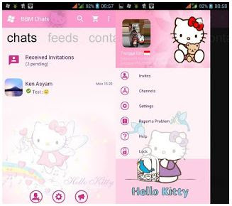 BBM BBM Mod Pink Hello Kitty Apk 3.0.0.18