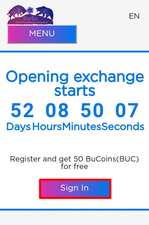Cara mendapatkan 50 Coin BUC gratis dari situs Burexexchange.com
