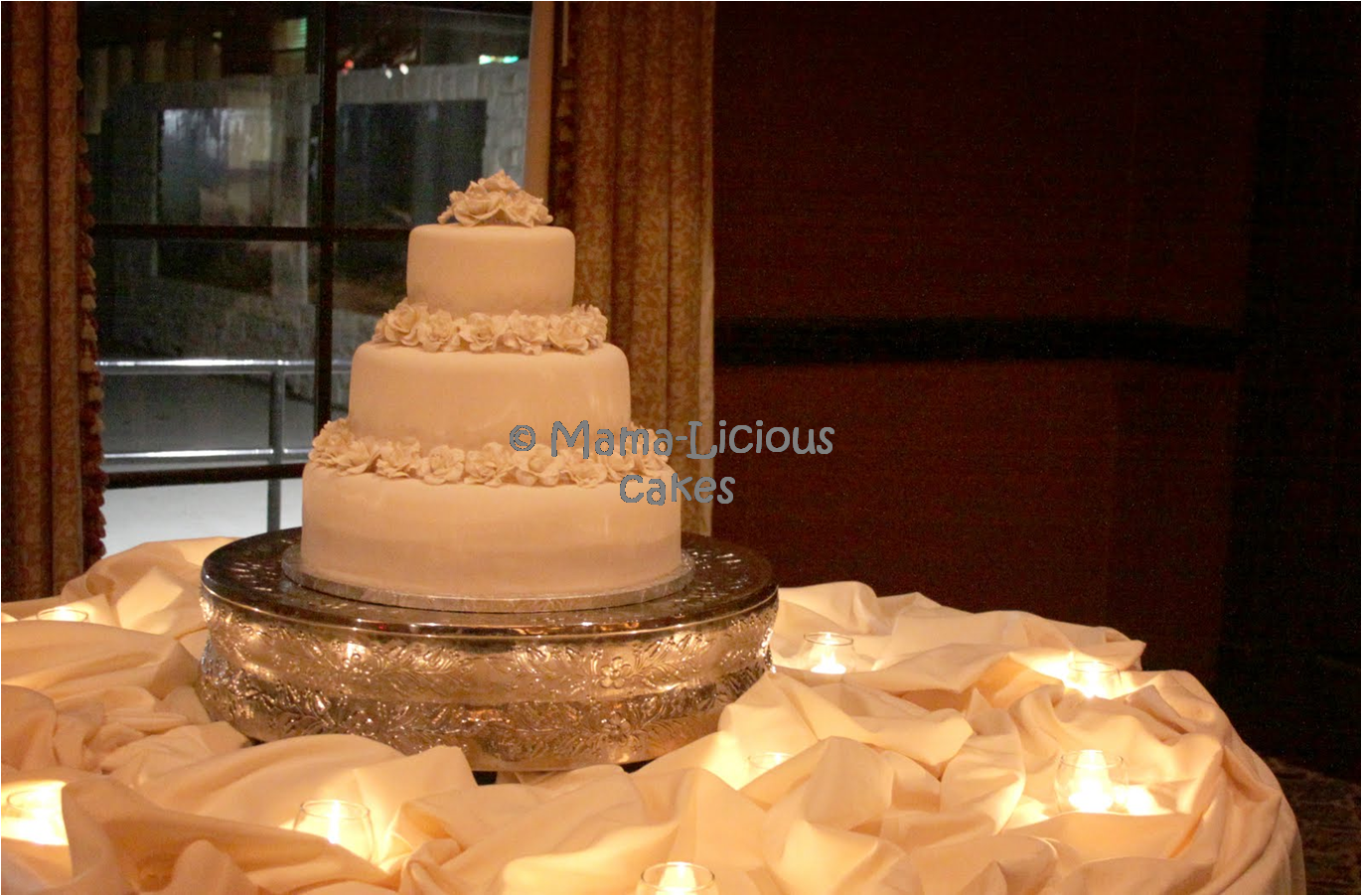 Elegant Wedding cake covered
