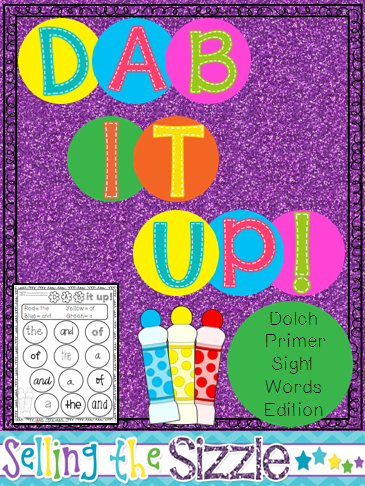 http://www.teacherspayteachers.com/Product/Dab-It-Up-with-the-Dolch-Primer-Sight-Word-List-1272088