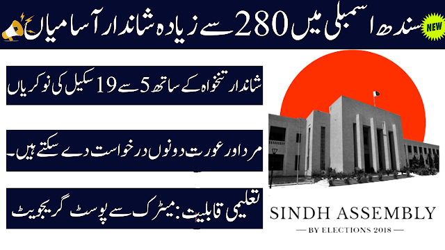 Sindh Assembly Jobs 2023-Scholarship Job Updates