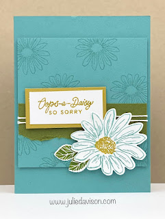 Stampin' Up! Cheerful Daisies Card ~ www.juliedavison.com #stampinup