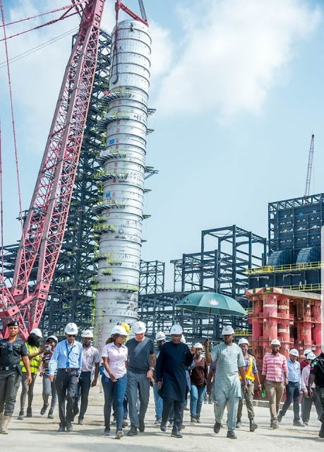 Dangote Refinery Installs Largest Single Crude Distillation Column