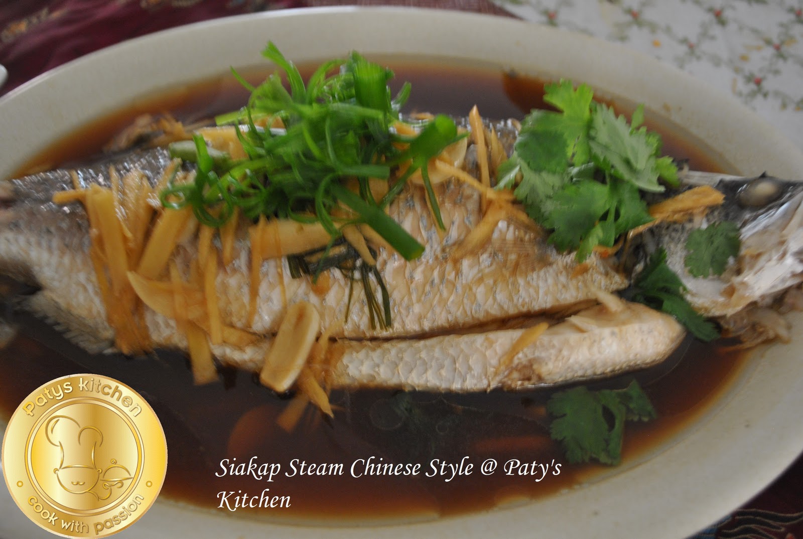 PATYSKITCHEN: SIAKAP STEAM CHINESE STYLE/ SIAKAP KUKUS ALA 