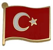 Şeffaf türk bayrağı 32x32