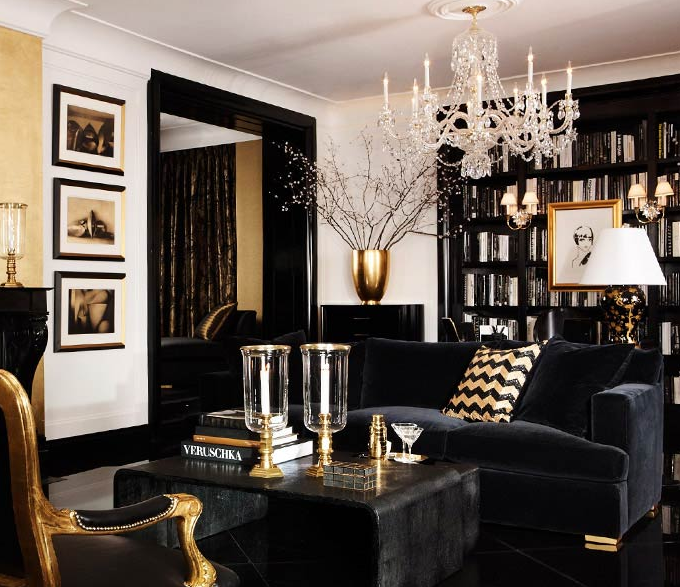 Black and Gold Interior Design