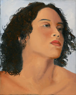 Daily Painters, Daily Paintings, Portrait of Shandra - Daily Painting Blog - Original Oil and Acrylic Artwork by Artist Mark Webster