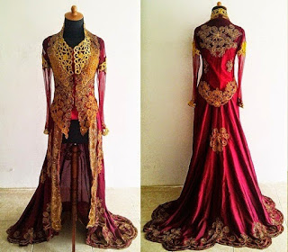 Foto Model Baju Pengantin Warna Biru Muda