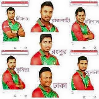 BPL 2016 All team Captain name 