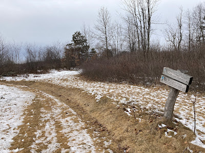 A section of the Post Road remains undeveloped on the Sibley Farm conservation area in Spencer.