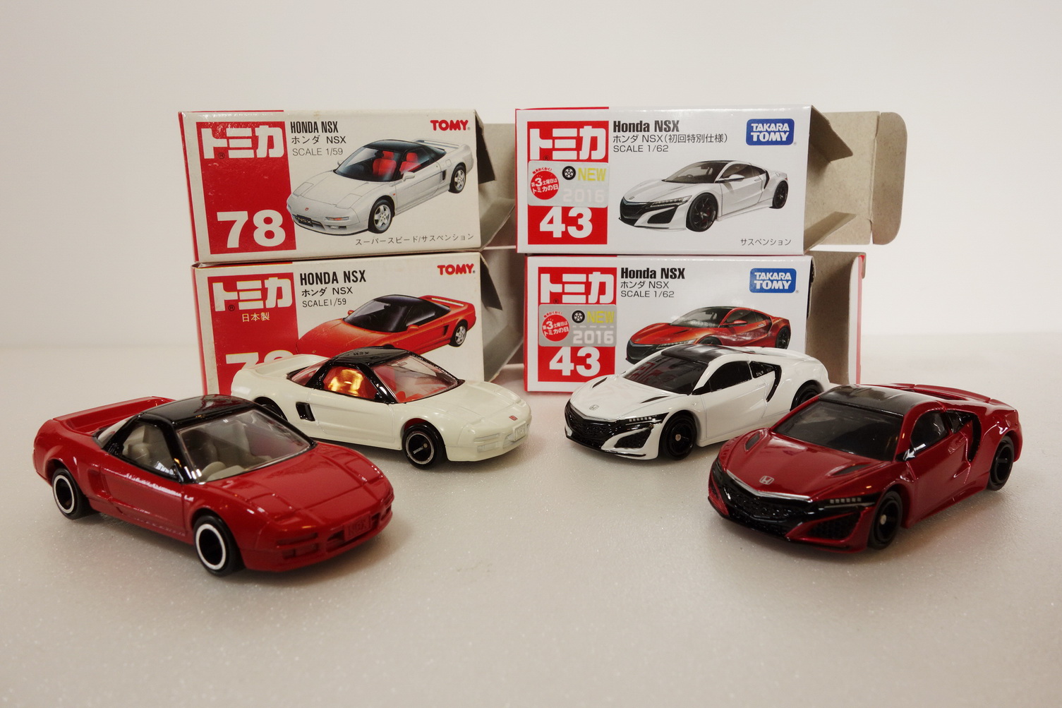 I Love Tomica Tomica No 78 Honda Nsx 紅標及no 43 Honda Nsx 藍標