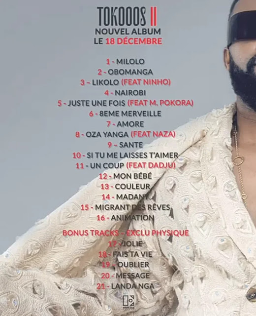 FALLY IPUPA | TOKOOS II | ALBUM TRACKLIST | NOUNGO