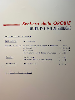 First half of the Sentiero delle Orobie, info - Tito Terzi Exhibit