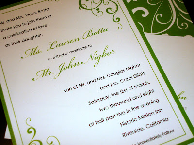 Wedding Menu Card Stock on Details Beyond Design By Lauren  Wedding Invitations   Rsvp Postcards